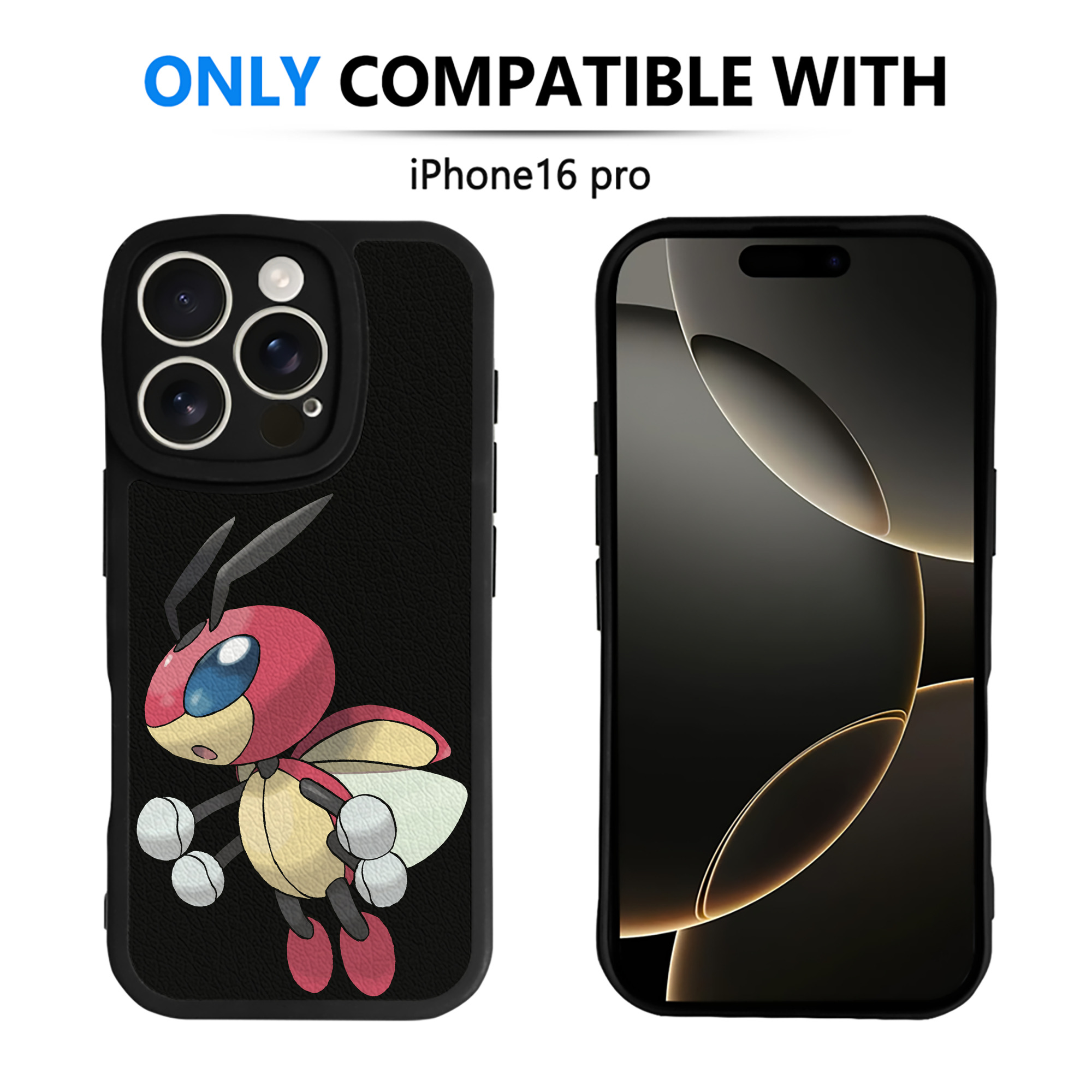 （画像用） ポケットモンスター Pokémon 【iPhone 16シリーズ対応】シリコンスマホケース（レザー調） 材質：シリコン